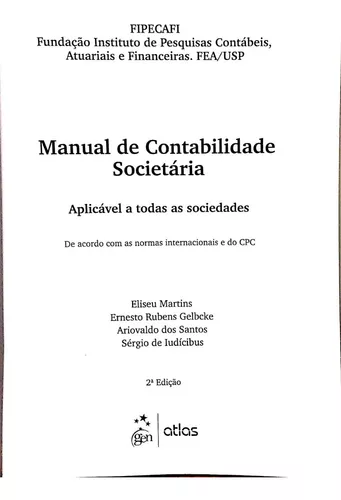 Manual De Contabilidade Societária