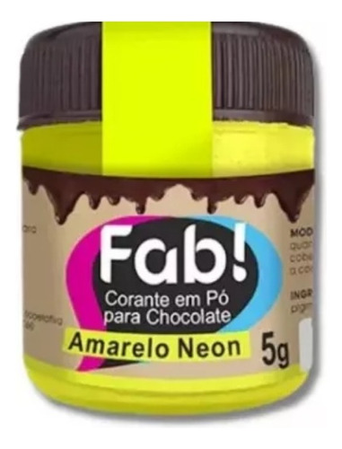 Colorante Fab Para Chocolate - Amarillo Neon (1333)