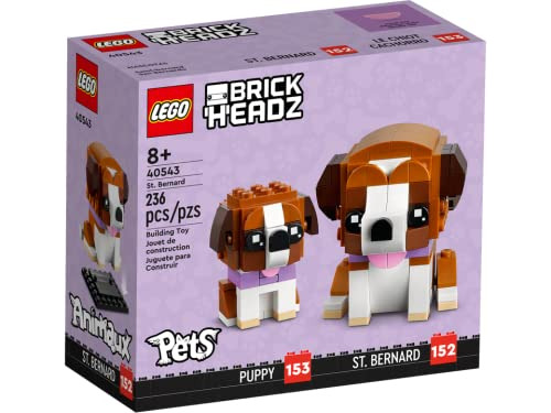 Set De Perro Y Cachorro Lego Brickheadz San Bernardo 40543