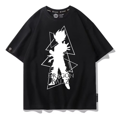 Camiseta De Manga Corta De Algodón Puro Dragon Ball Z Goku