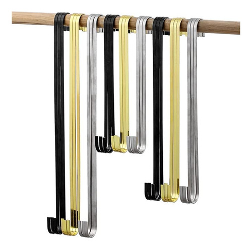 Ganchos En S Extra Grande 12puLG - Fuertes Y Duraderos Para