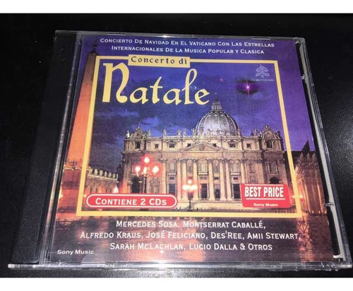 Concert Di Natale M.sosa, M.caballe, J.feliciano 2 Cd Nuevos