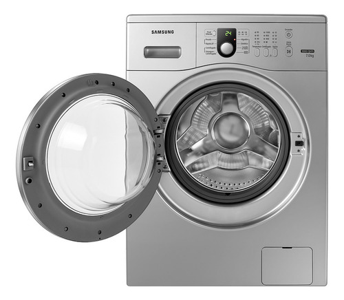Imagen 2 de 7 de Lavarropas automático Samsung WW70M0NH plateado 7kg 220 V