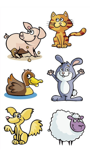 Imagen 10 de 10 de Tatuajes Temporales Tattoo Animalitos X10 Planchas Souvenir