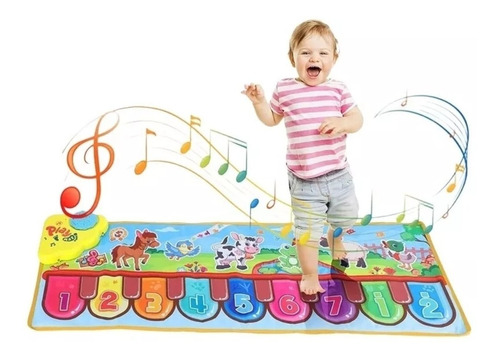 Alfombra Piano Musical Para Niños Bebe Touch Y Learn 