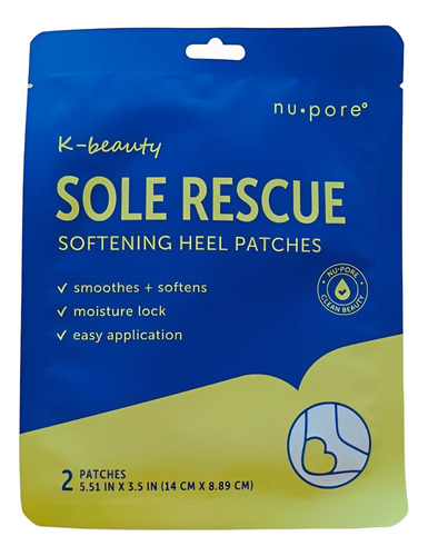 Mascarilla Suavizante Para Talones Sole Rescue Heel Patch 2p