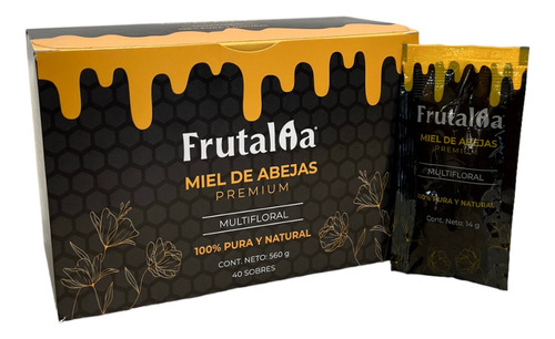 Miel De Abejas Frutalia X40 Sobres - Kg a $845