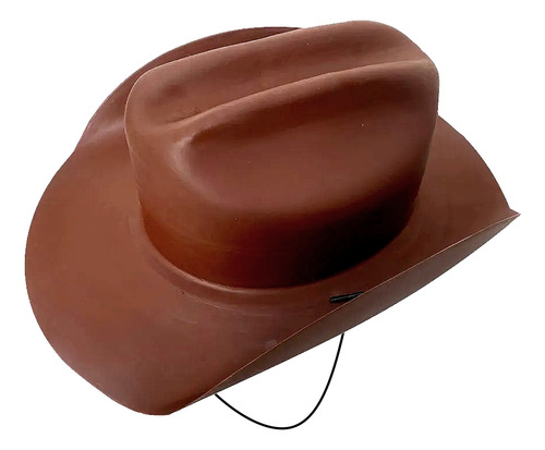 5 Chapéu Marrom Caipira Vaqueiro Cowboy P/lembrança De Festa