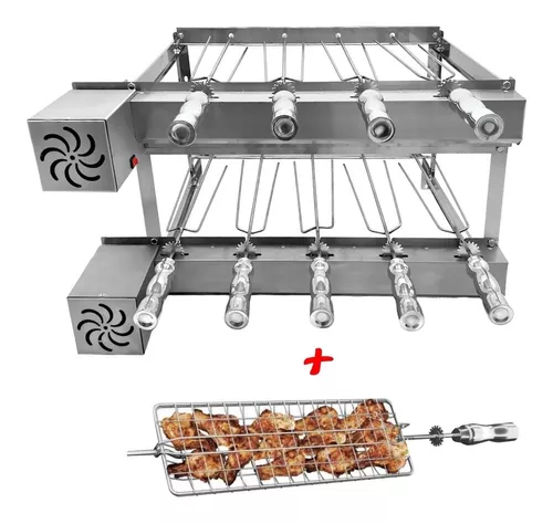 Brazilian Rotisserie BBQ Grill 5 Skewers Churrasqueira Giragrill 5