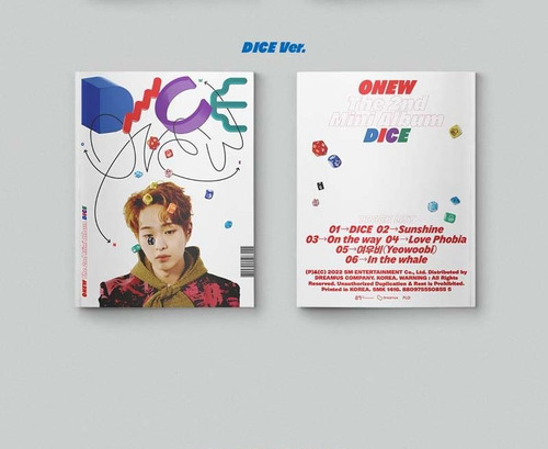[k-pop] Shinee Onew - Album Dice - Photobook Abierto C/bonus