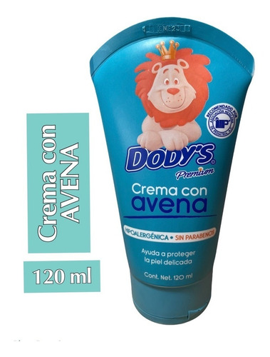 Crema Con Avena Dodys Premium 120 Ml.
