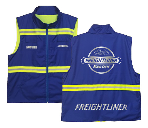 Chaleco Ind Ligero Freightliner Racing Estampado Reflejante