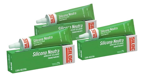 Siloc 100% Silicona Neutra Adhesivo Sellador 100 G X 30 Un