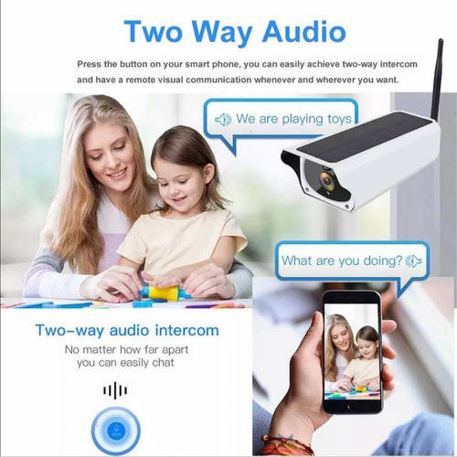 Imagen 5 de 10 de Cámara Exterior Solar Ip Wifi Seguridad 1080p Full Hd