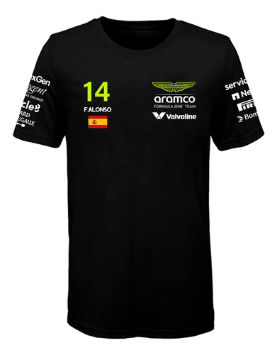 Remera Algodon Formula 1 Nene Niños (213) Alonso (a)
