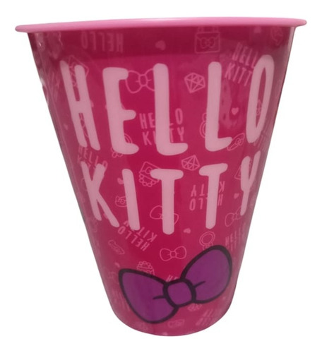 Platos Plástico Infantil Hello Kitty Kit De 4 Piezas