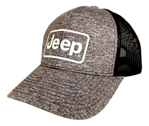 Jeep Premium Block Logo Snapback Trucker Hat Density Silicon