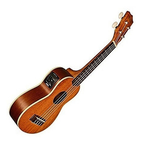 Ukelele Kala Kase Soprano Electroacustico De Caoba