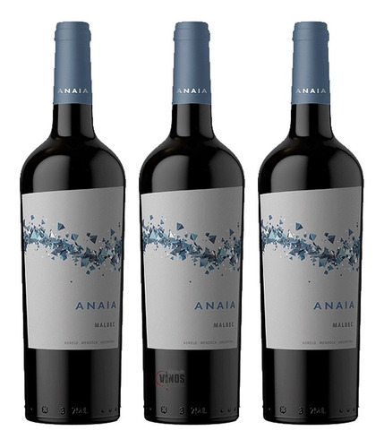 Vino Gran Anaia Malbec Pack X3 Unidades