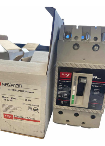 Interruptor Termomagnetico 3x175a Federal Pacific Nfg34175t