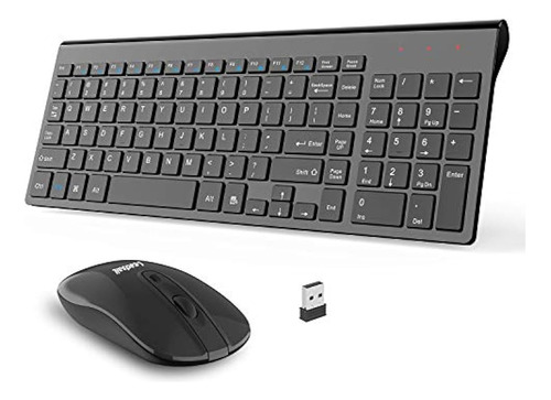 Combo De Teclado Y Mouse Inalámbricos, Juego De Teclado Y Mo