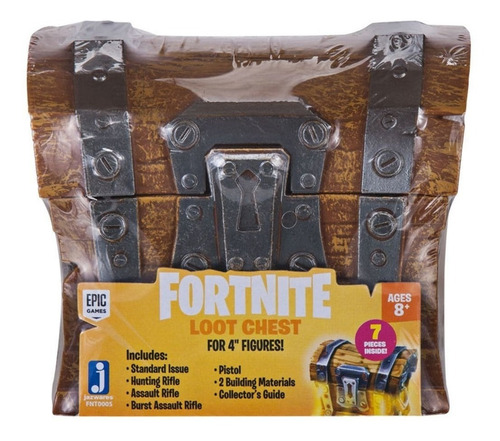 Baú Com Acessórios Loot Chest Fortnite Epic Games Jazwares