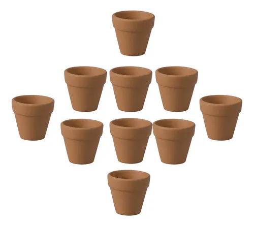 Macetas De Barro Pequeñas, 20 Unidades
