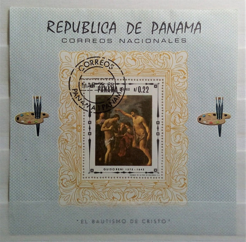 Panamá Arte, Bloque Sc 482 J Pintura Reni 1968 Usado L16528