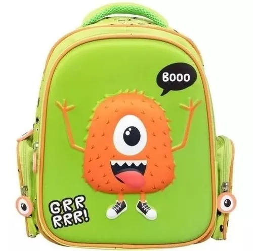 Mochila Infantil Menino Escolar Costas Carros Corrida Grande Cor