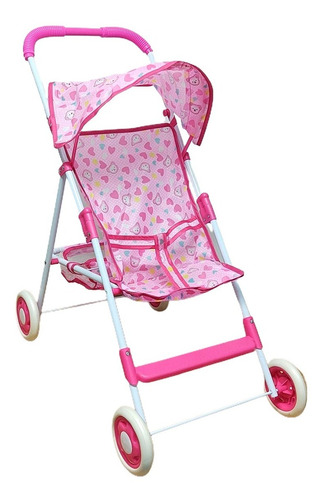 Cochecito Coche Grande De Paseo Muñecas Bebe Plegable