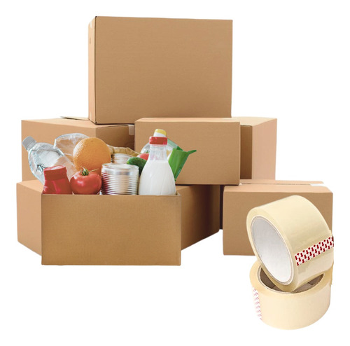 Cajas De Carton Embalaje 60x40x40/ Pack 10 Cajas