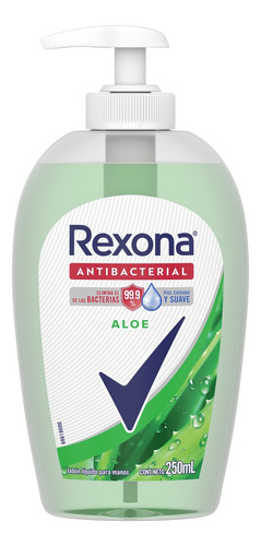 Jabon Liquido De Manos Antibacterial Aloe 250ml Rexona