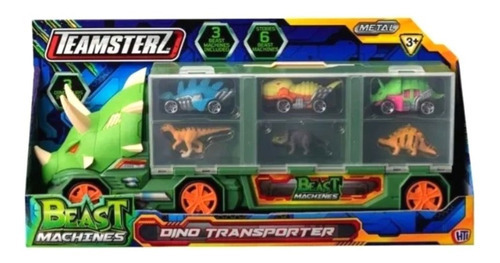 Teamsterz Camion Beast Machines Dino Transporter 14159 Color Verde