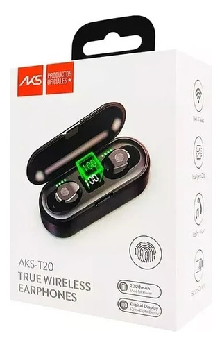 Audifono Auricular Inalámbrico Bluetooth Aks T20 Portátil