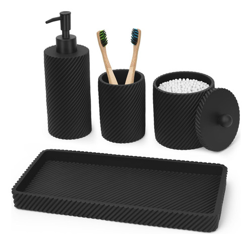 Set Accesorios De Baño Leucsuiok Black