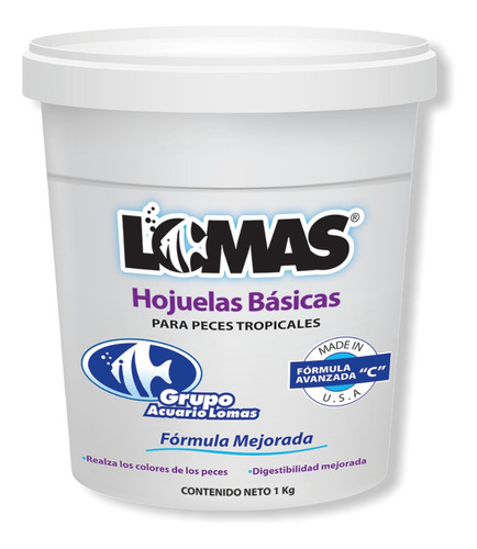 Alimento P/peces Hojuelas Básicas Lomas De 1 Kg (wardley)