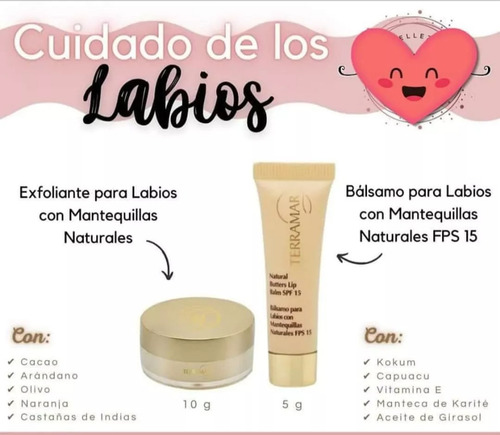 Set Balsamo Y Exfoliante Para Labios Mantequillas Naturales
