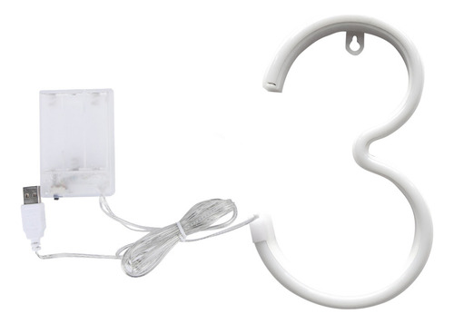 Lámpara De Neón Romántica Con Números Luminosos Con Luz Led