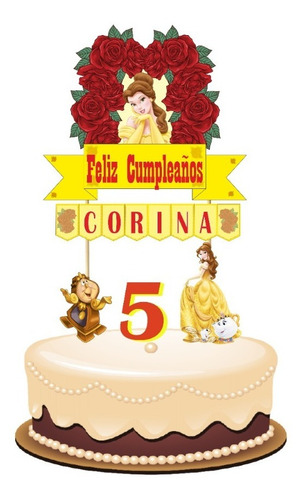 Cake Topper Bella Adorno Para Tortas  