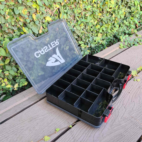 Imagen 2 de 5 de Caja Pesca Caster Doble Faz 44 Divisiones 29,5x20,5x6,2 004