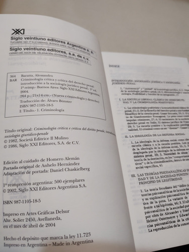 Criminología Crítica - Baratta (Usado)