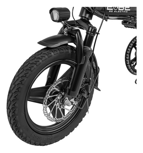 Bicicleta E-be Electrica Plegable E-flex Pro 750w 35km/h Color Negro