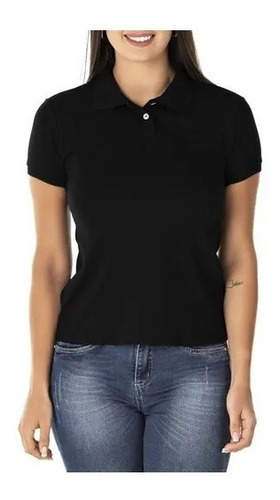 3 Camisas Feminina Polo Piquet Atacado Blusa Camiseta Oferta