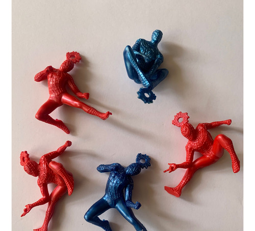 Pack 5 Antiguas Mini Figuras Coleccionables Spiderman (Usado)