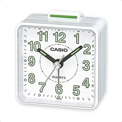 Reloj Despertador Casio Tq140 Analogo Luz Color Blanco
