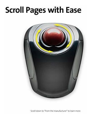 Raton Trackball Inalambrico Orbit Anillo