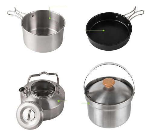 Sartén Hervidor Antiadherente Juego De Utensilios De Cocina
