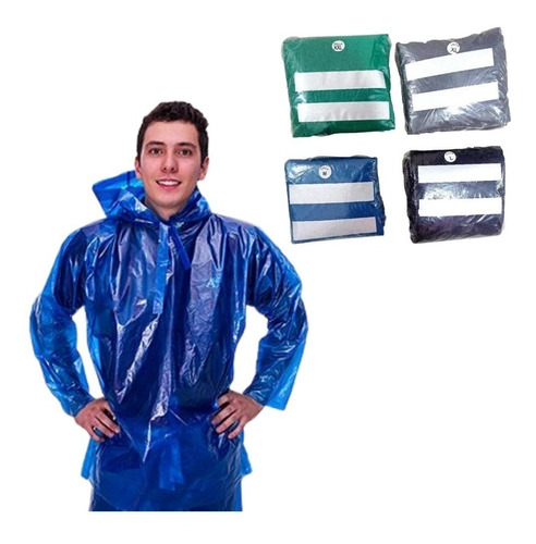 Impermeable Moto Desechable Paquete X 4 Unidades Surtido