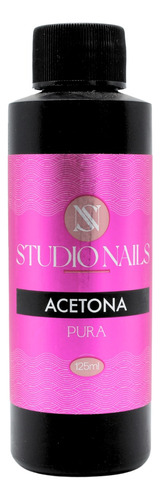 Acetona Pura De 125ml Para Uñas, Gel, Acrílico. Studio Nails