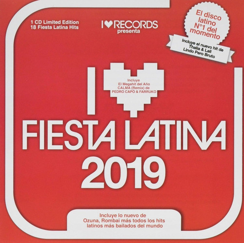 I Love Fiesta Latina 2019 Cd Sony Music